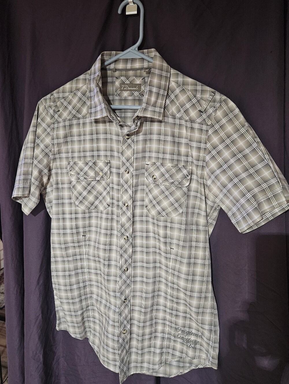 7 Diamonds Snap Button Shirt US-(M)